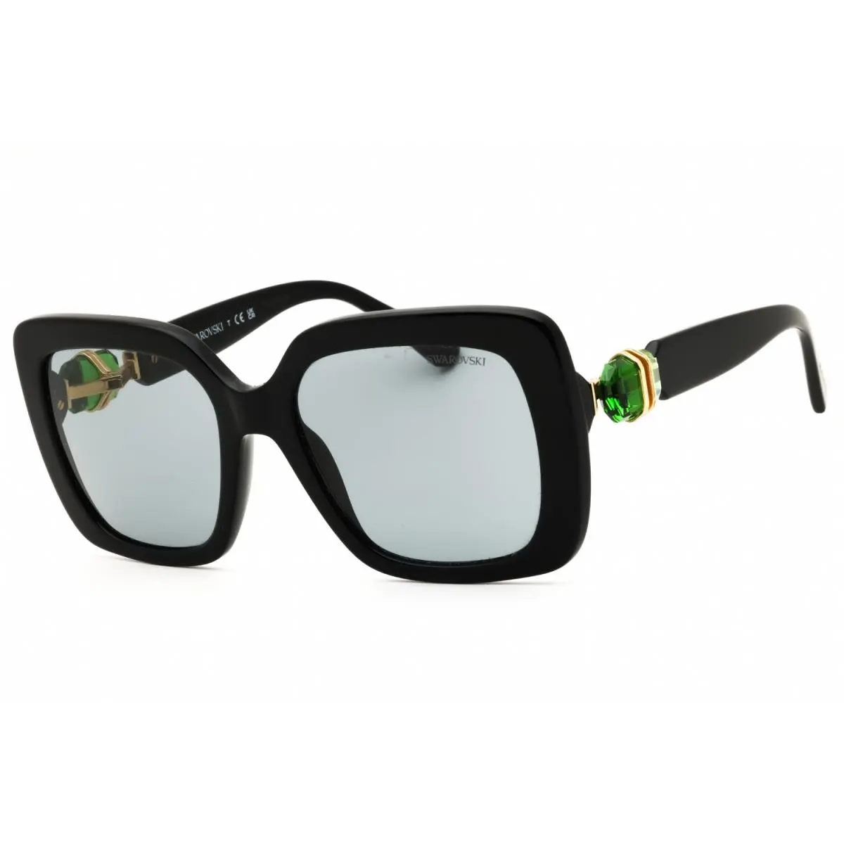 SK6001 1001 1 Sunglasses Black Frame Gray Lenses 55mm by Swarovski