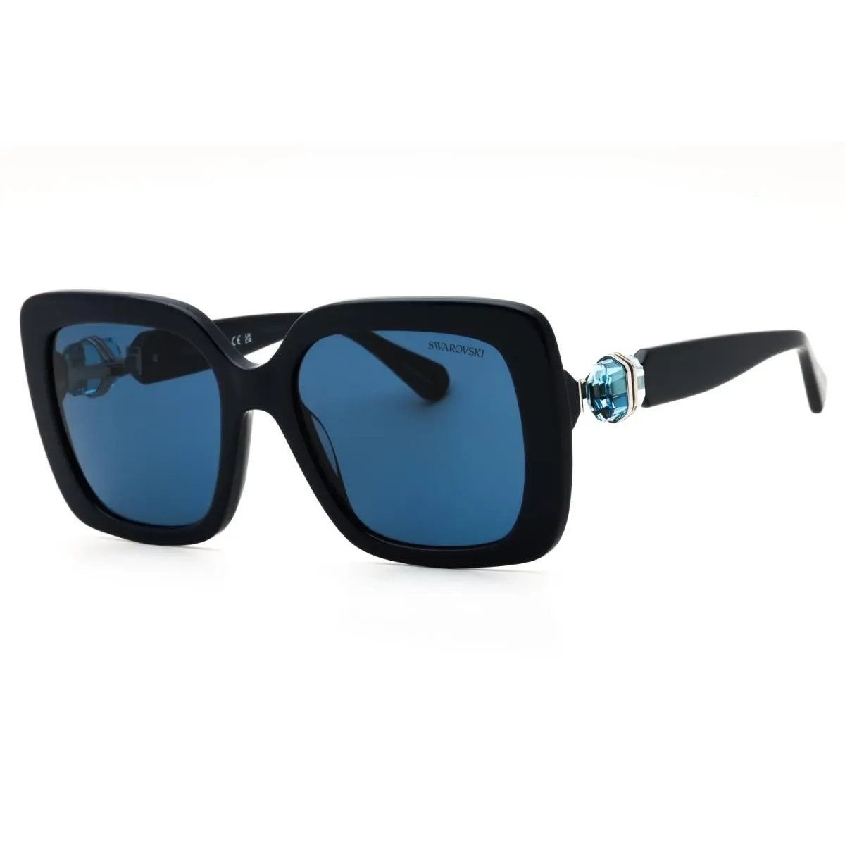 SK6001 100455 Sunglasses Blue Frame Dark Blue Lenses 55mm by Swarovski