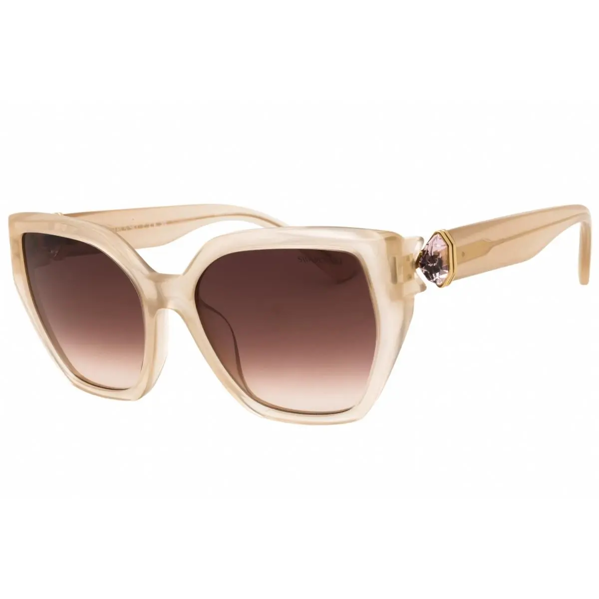 Swarovski SK6044U 103413 Sunglasses Beige Frame Brown Lenses 56mm