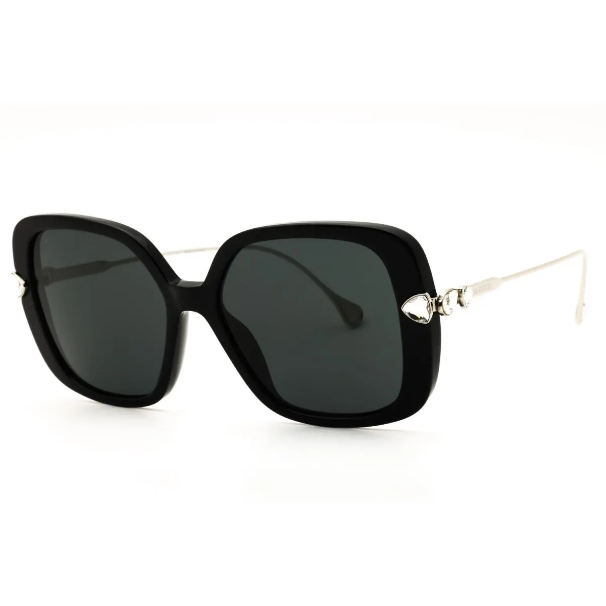 Swarovski SK6011 103887 Sunglasses Black Frame Dark Grey Lenses 55mm