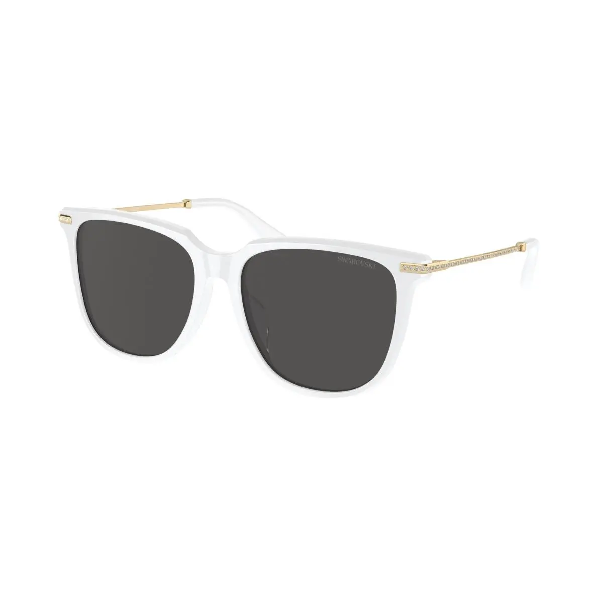 Swarovski SK 6015 D White Opal Dark Grey 103387 Size 55 Sunglasses