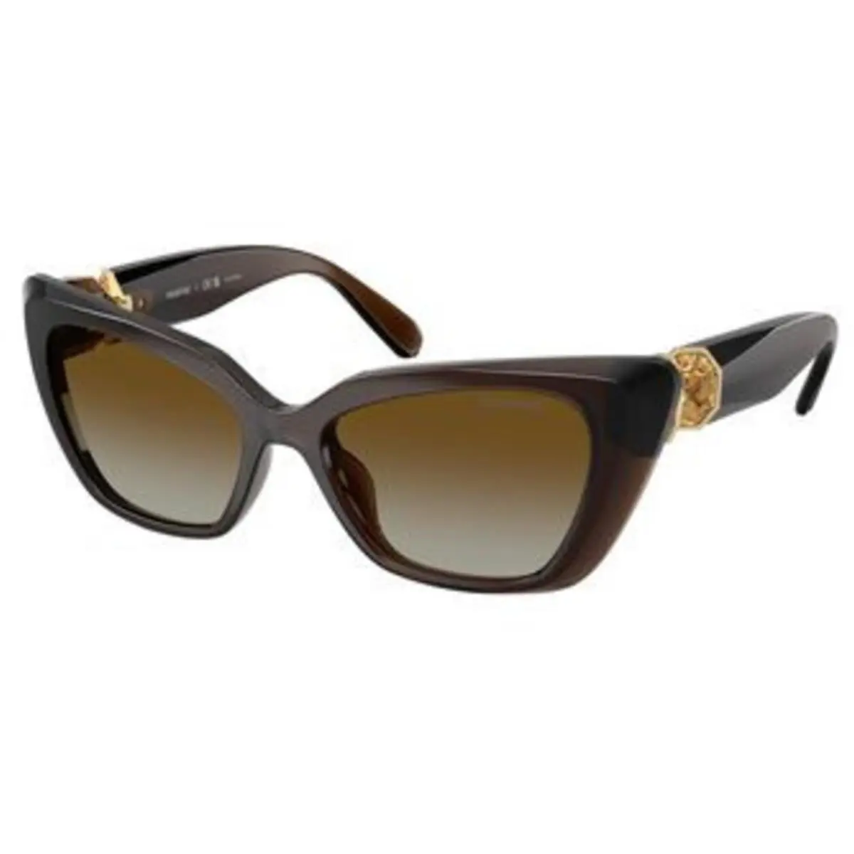 Swarovski SK 6047 Transparent Brown / Polar Gradient 1084T5 Size 54 Sunglasses