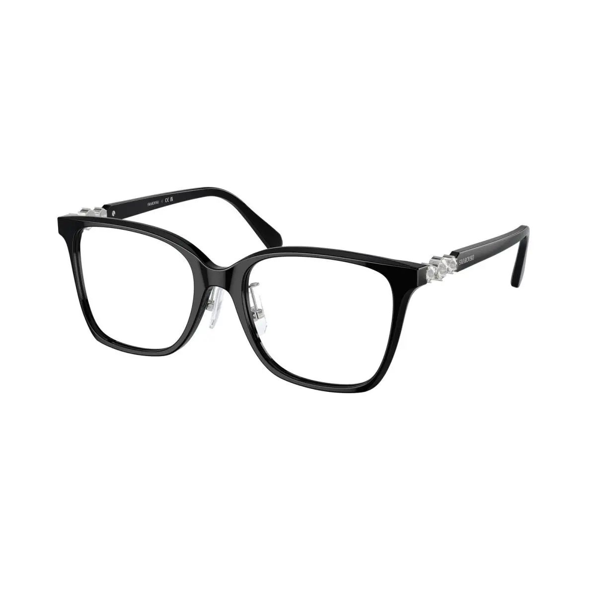 SK 2026 D Black 1001 Size 54 Eyeglasses by Swarovski