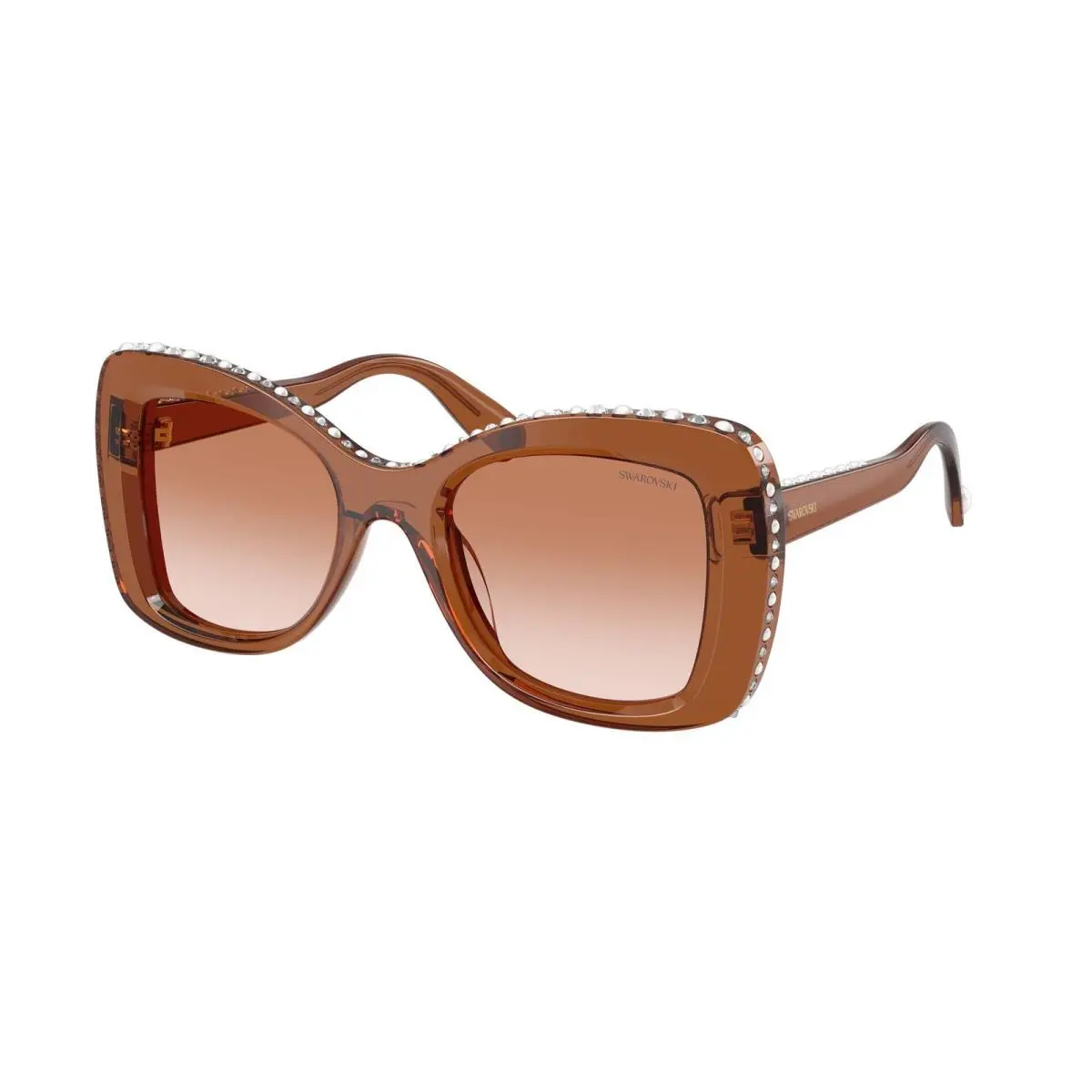 Swarovski SK 6062 U Transparent Brown / Gradient 109573 Size 51 Sunglasses