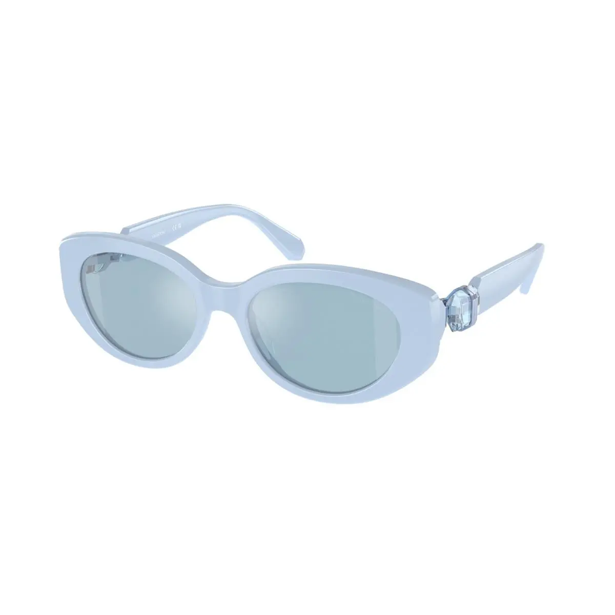 Swarovski SK 6002 Light Blue Mirror S 1006N1 Size 53 Sunglasses