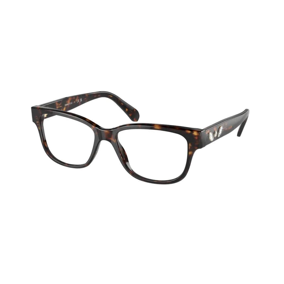 SK 2007 Havana 1002 Size 52 Eyeglasses by Swarovski