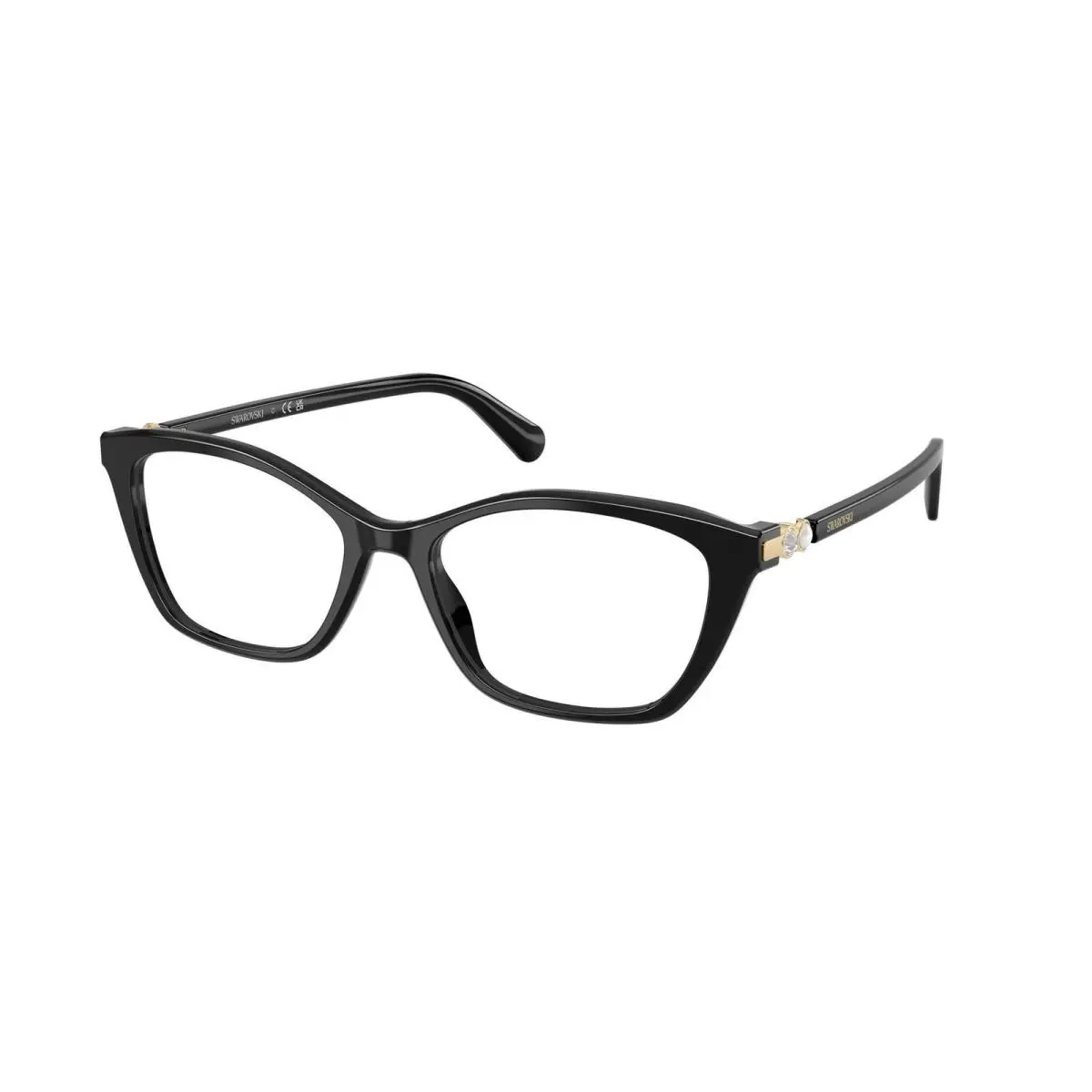 SK 2065 Black Demo Lens 1001 Size 52 Eyeglasses by Swarovski