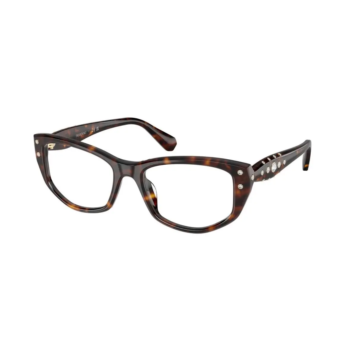 SK 2062 U Havana Demo Lens 1002 Size 52 Eyeglasses by Swarovski