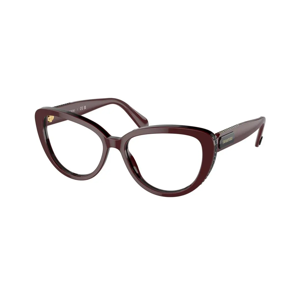 SK 2014 Burgundy 1019 Size 54 Eyeglasses by Swarovski