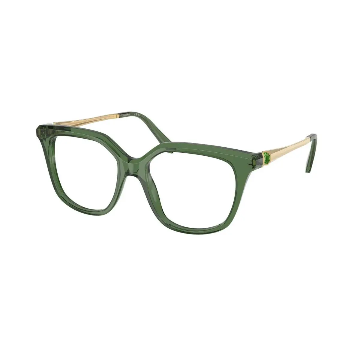SK 2059 Transparent Green / Demo Lens 1085 Size 53 Eyeglasses by Swarovski