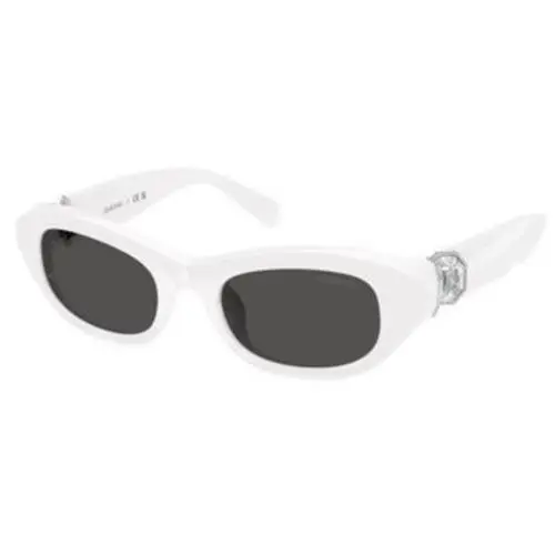 Swarovski SK 6036 U White / Dark Grey 105087 Size 50 Sunglasses