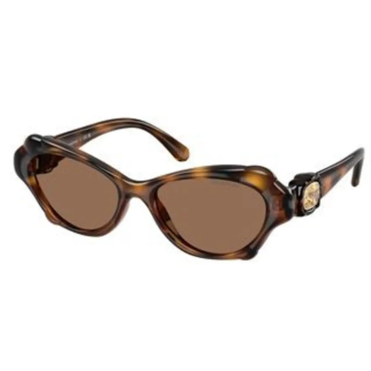 Swarovski SK 6050 Havana / Dark Brown 100273 Size 52 Sunglasses