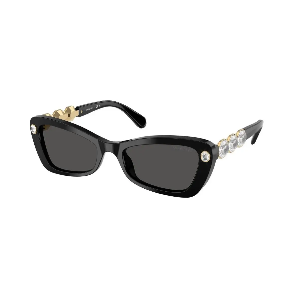 Swarovski SK 6033 Black / Dark Grey Polyamide Standard 100187 Size 54 Sunglasses