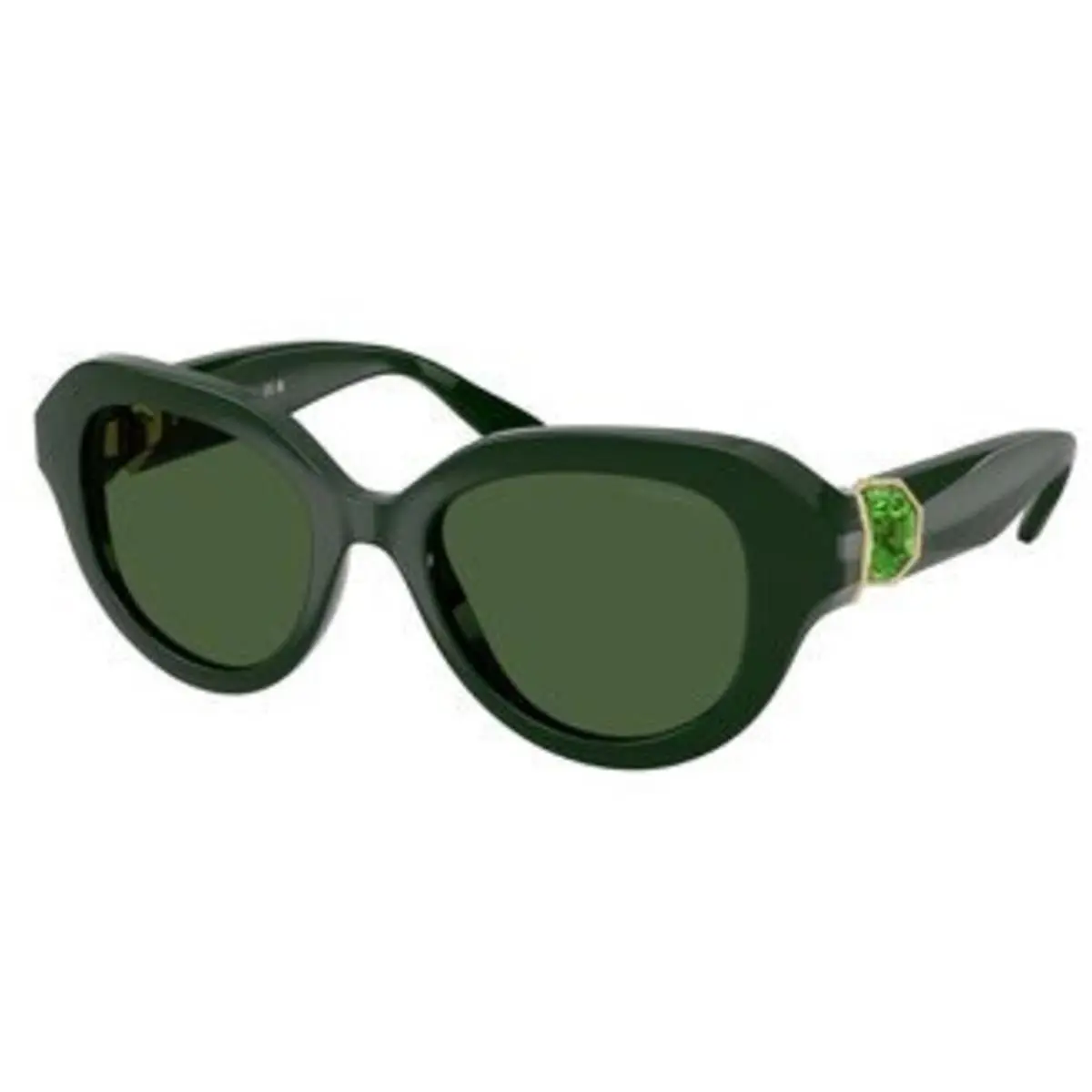 Swarovski SK 6037 Solid Green / Dark 102671 Size 50 Sunglasses