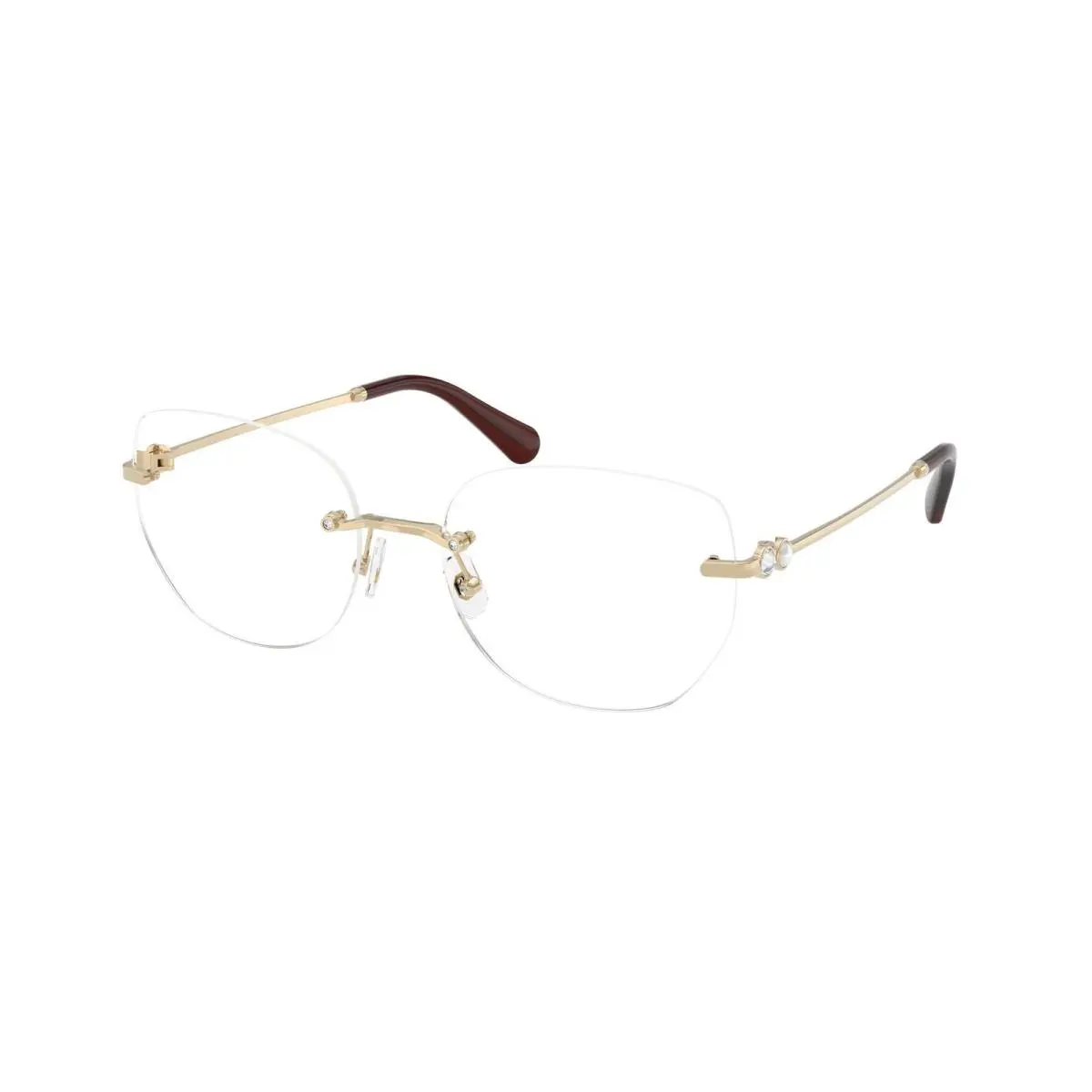 SK 1038 Pale Gold Demo Lens 4013 Size 54 Eyeglasses by Swarovski