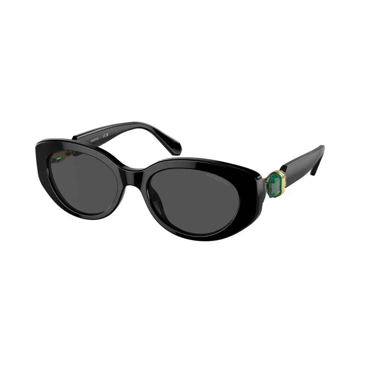 Swarovski SK 6002 F Black Dark Grey 100187 Size 54 Sunglasses