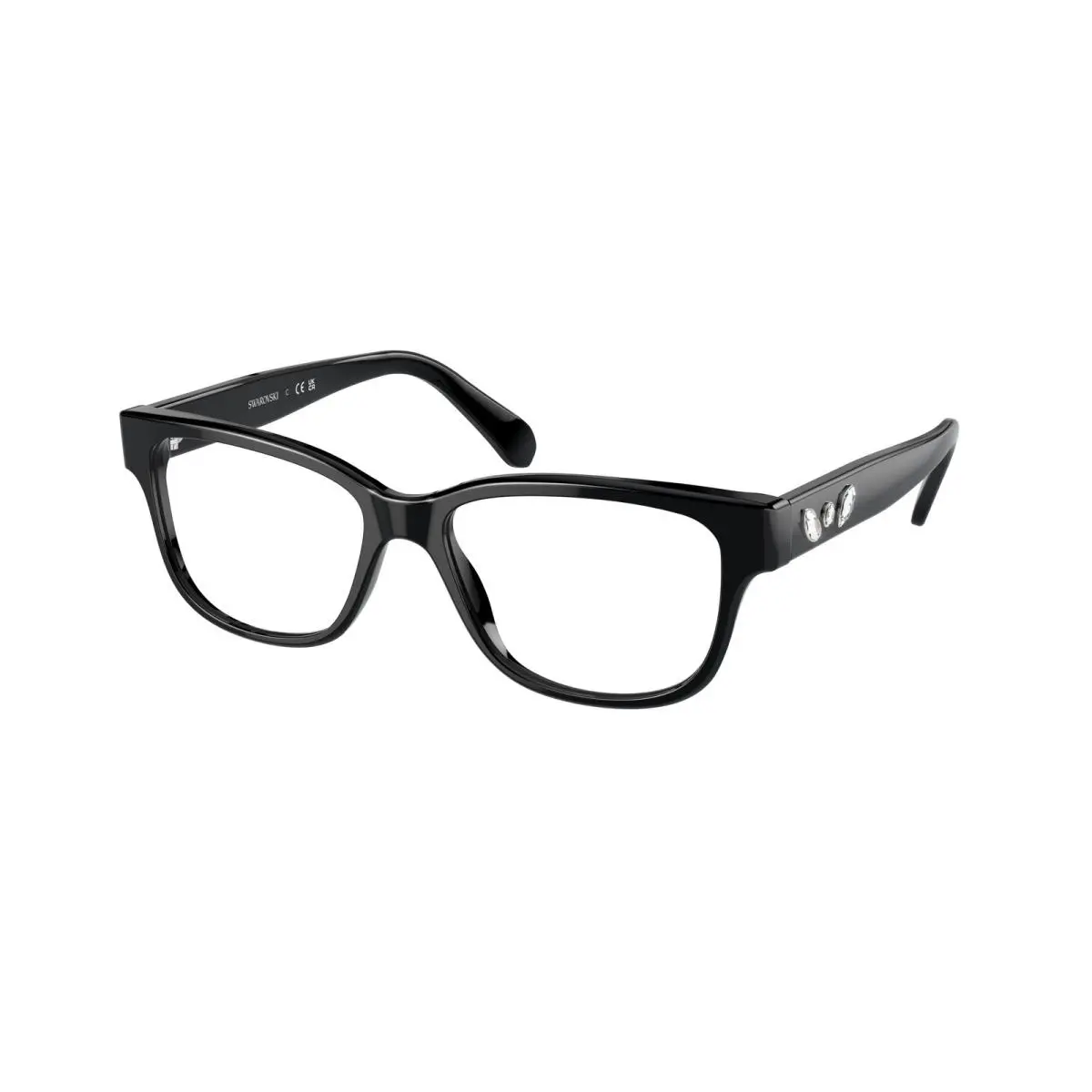 SK 2007 F Black 1001 Size 55 Eyeglasses by Swarovski