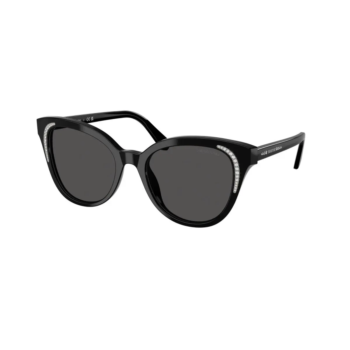 SK 6031 Black / Dark Grey Polyamide Standard 100187 Size 53 Sunglasses by Swarovski