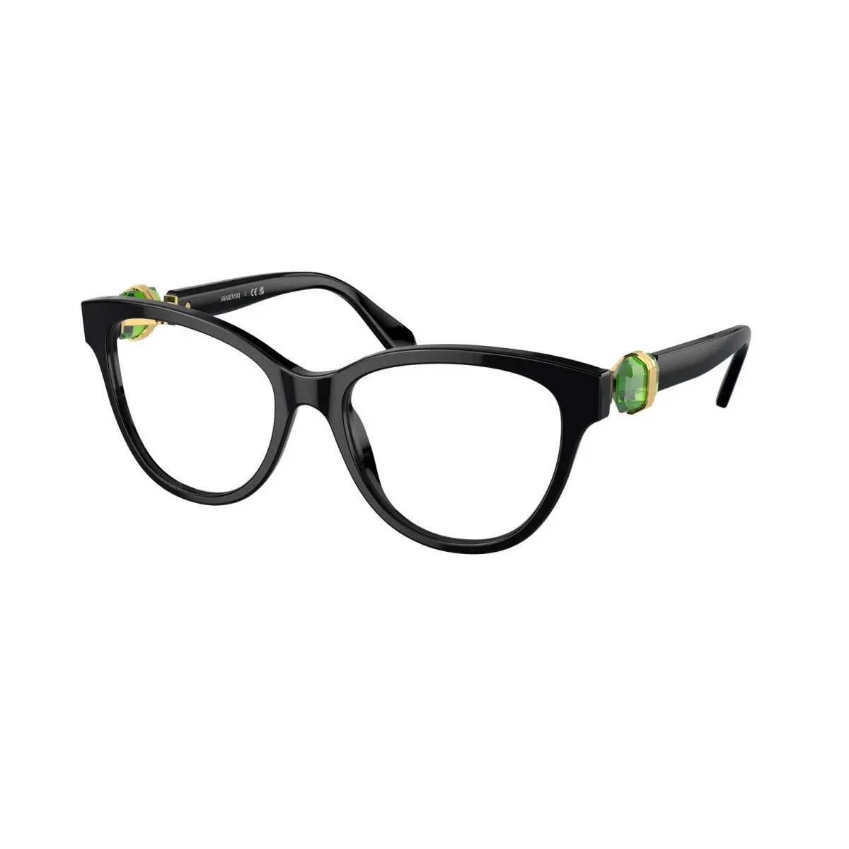 SK 2004 F Black 1001 Size 55 Eyeglasses by Swarovski