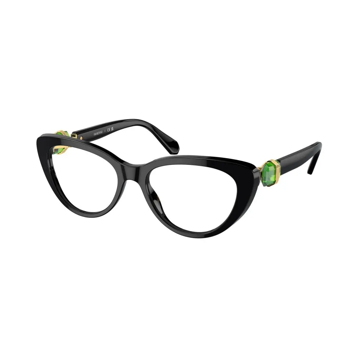 SK 2005 Black 1001 Size 53 Eyeglasses by Swarovski