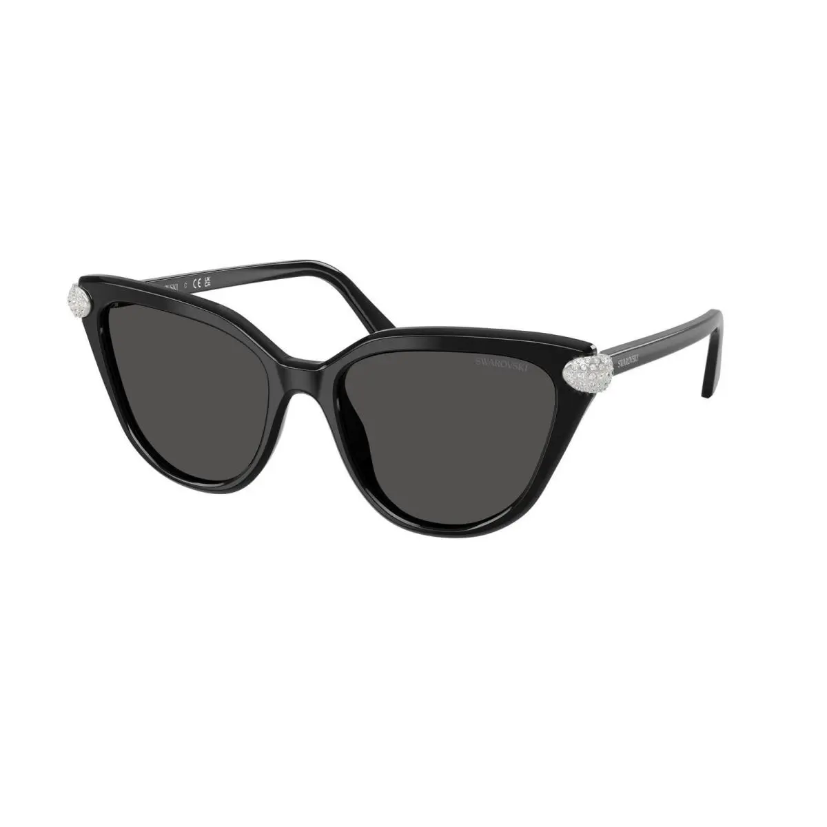 Swarovski SK 6039 Black / Dark Grey Polyamide Standard 100187 Size 56 Sunglasses