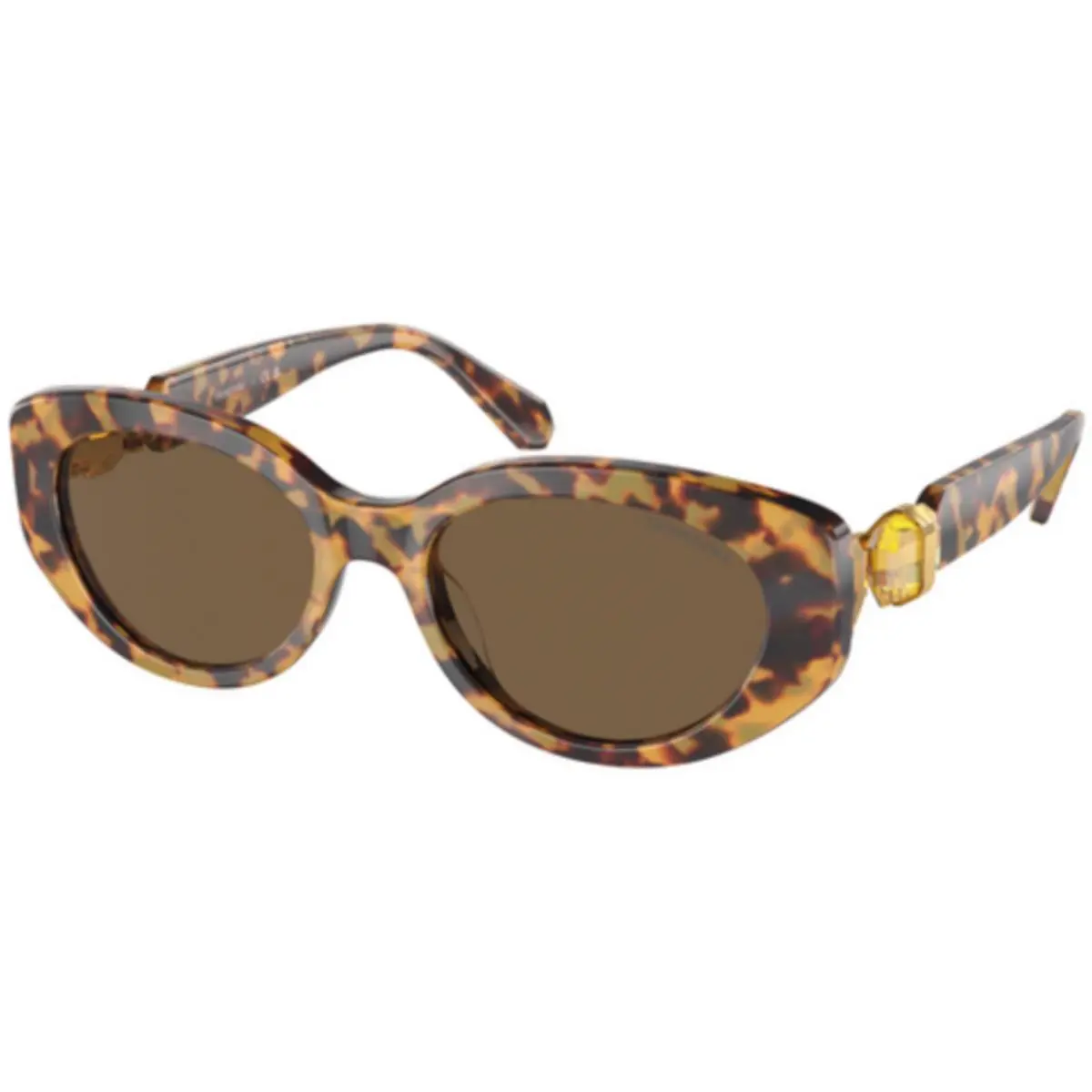Swarovski SK 6002 Light Havana / Dark Brown 104073 Size 53 Sunglasses