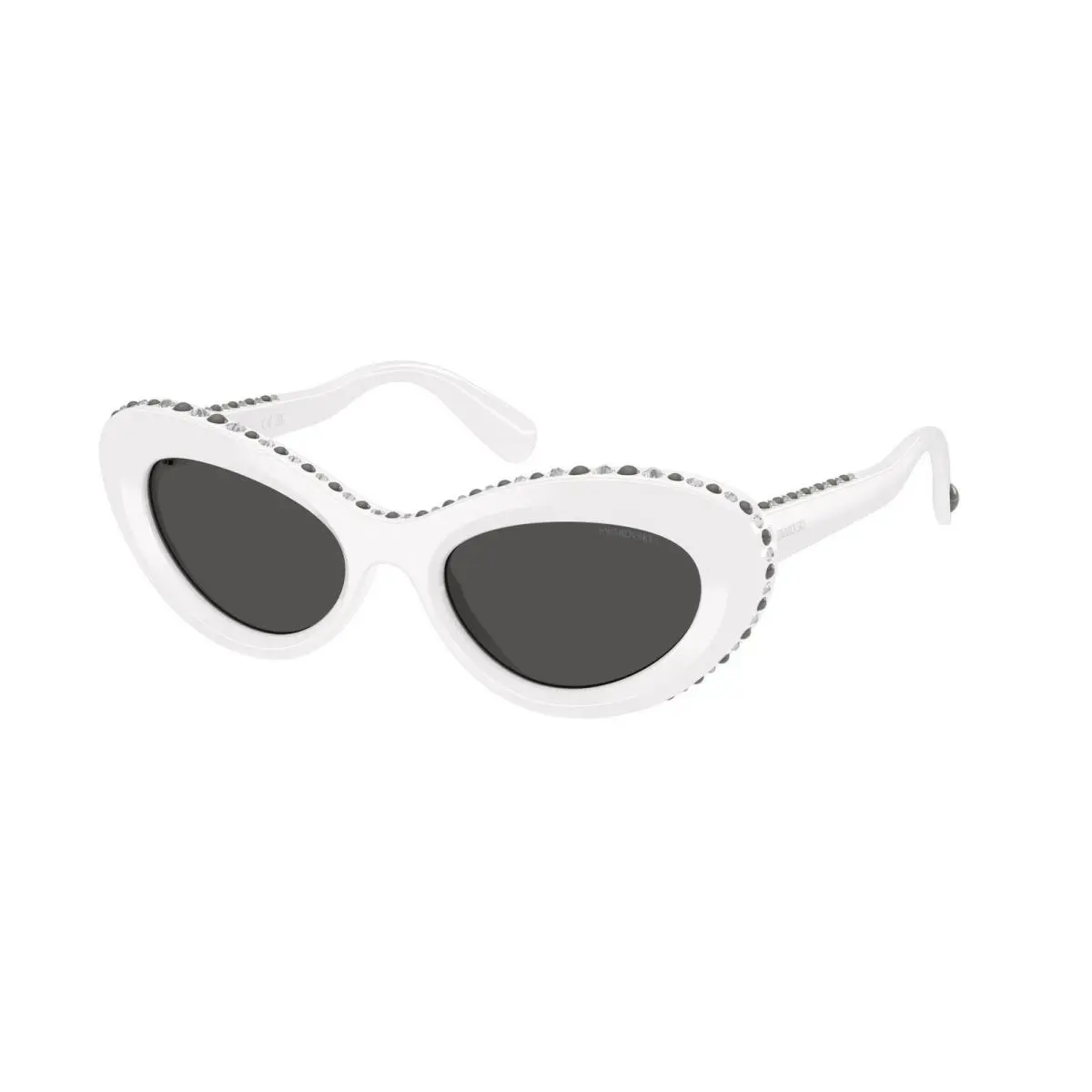 Swarovski SK 6061 U White / Dark Grey 105087 Size 51 Sunglasses