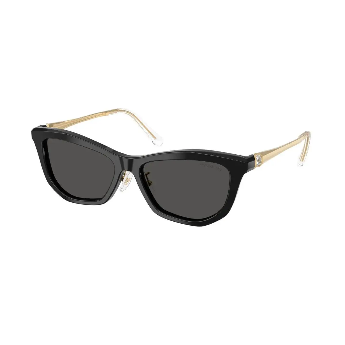 Swarovski SK 6057 F Black / Dark Grey 100187 Size 56 Sunglasses