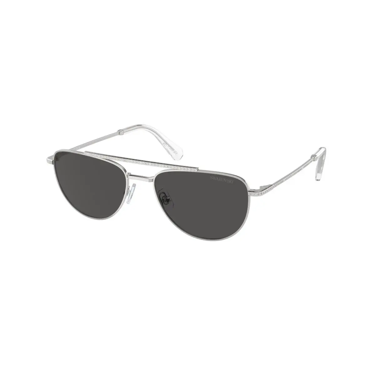 Swarovski SK 7007 Silver Dark Grey 400487 Size 53 Sunglasses