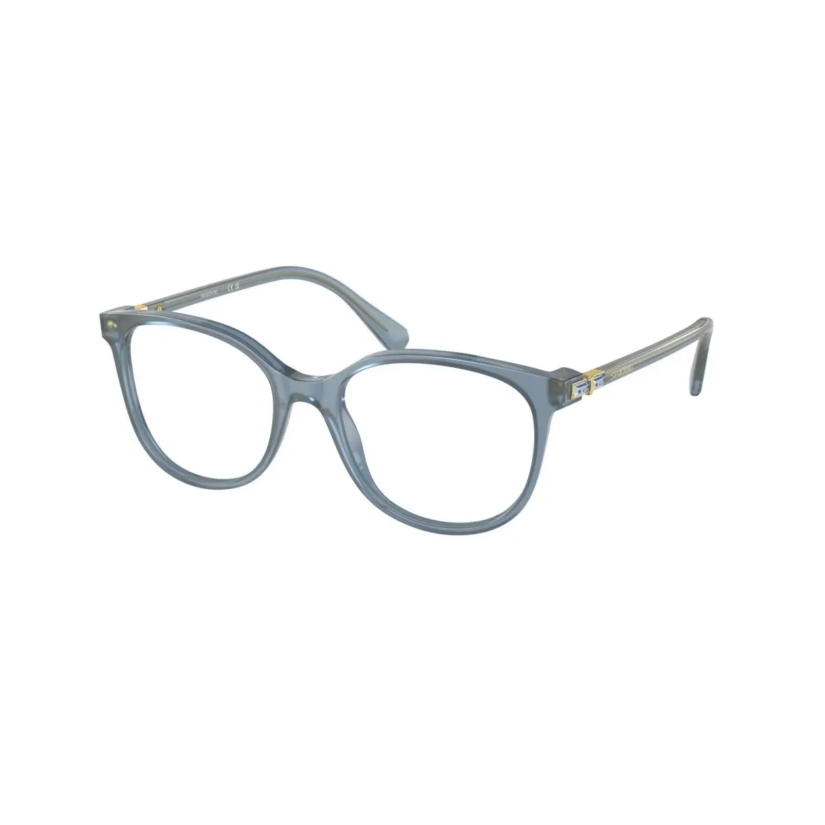 SK 2002 Opaline Blue 1035 Size 51 Eyeglasses by Swarovski
