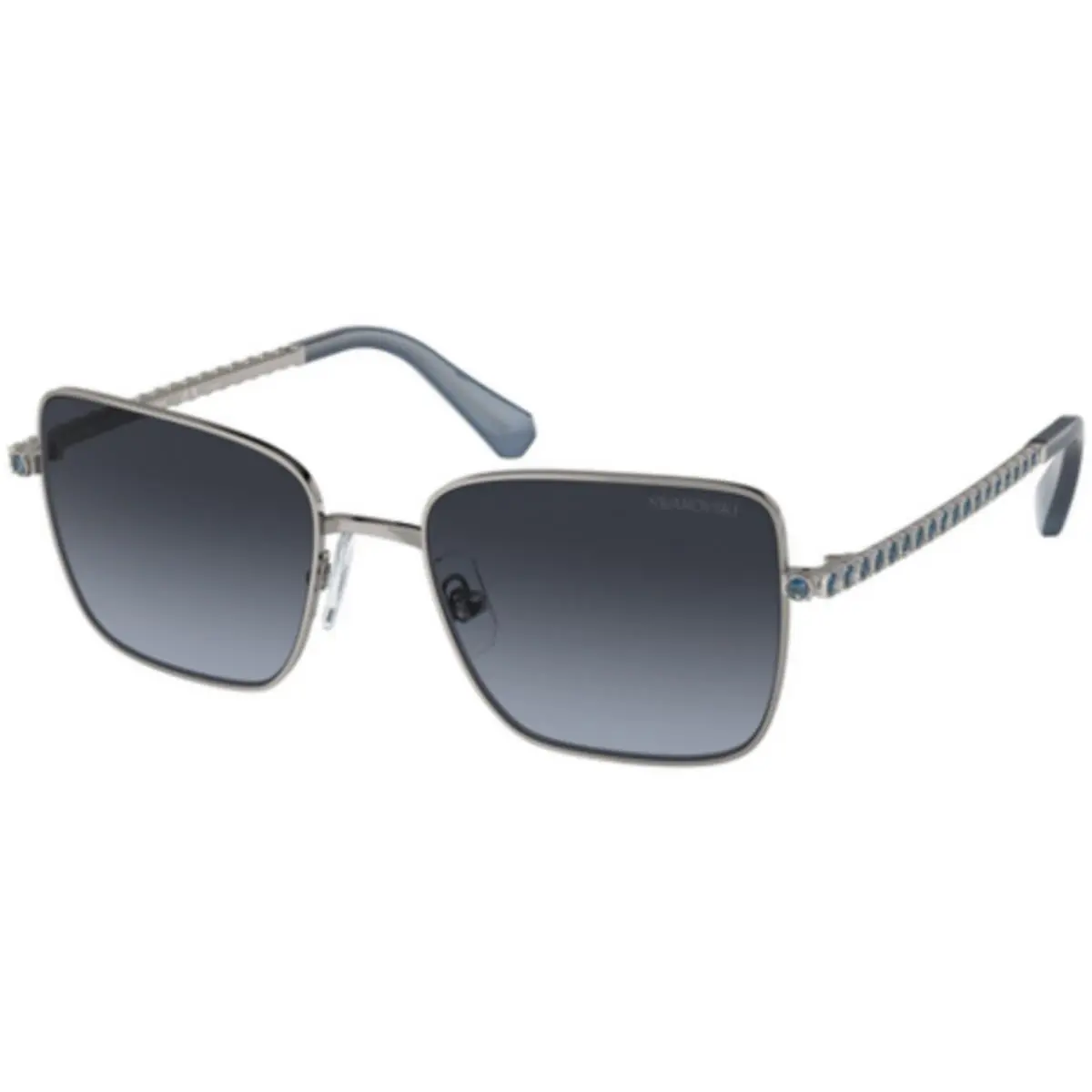 Swarovski SK 7015 Gunmetal Polar Blue Gradient 40094U Size 53 Sunglasses