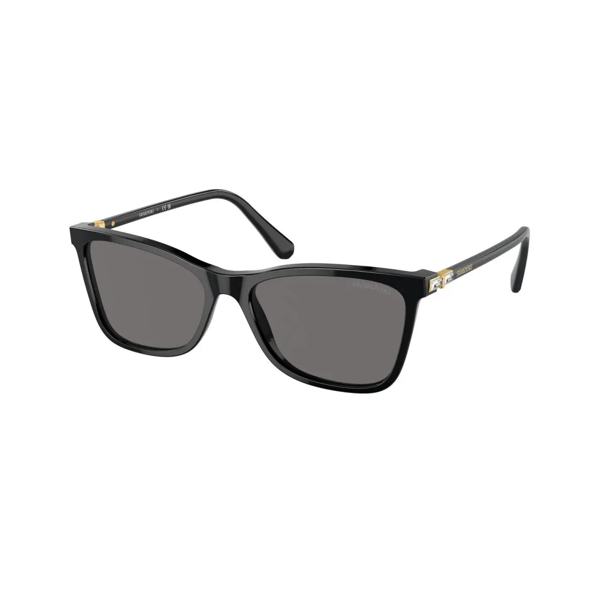 SK 6004 F Black Dark Grey Polar 100181 Size 56 Sunglasses by Swarovski