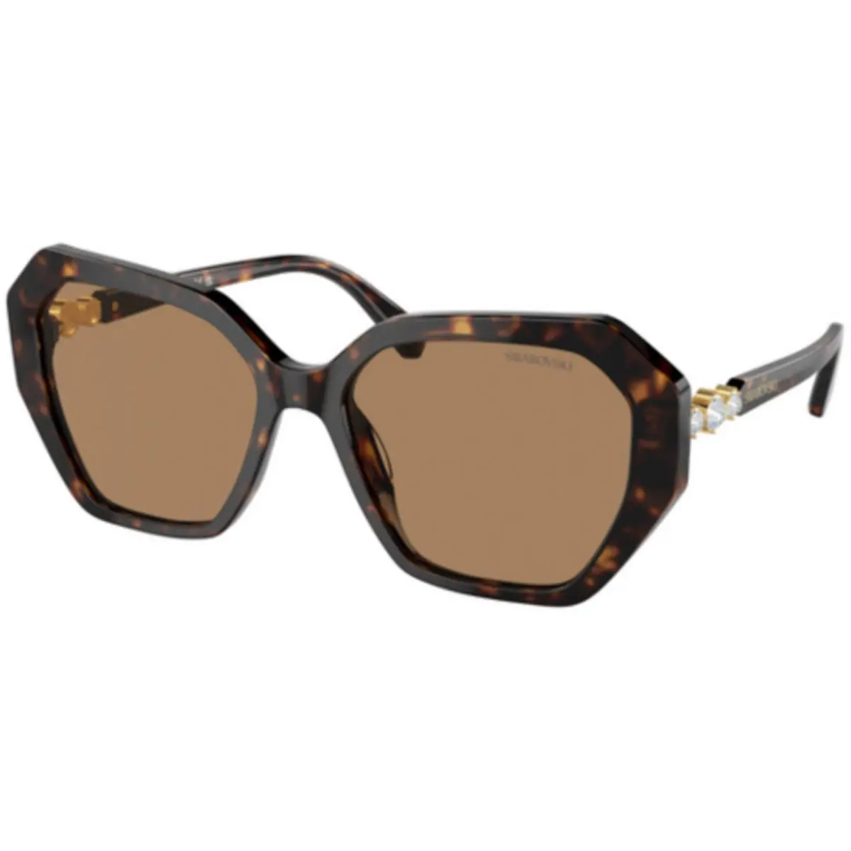 Swarovski SK 6017 Dark Havana Photo Brown 1002M4 Size 56 Sunglasses