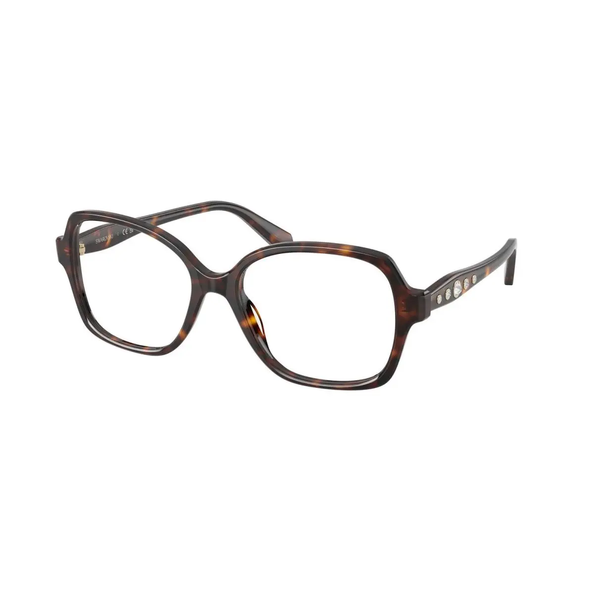 SK 2063 Havana Demo Lens 1002 Size 54 Eyeglasses by Swarovski