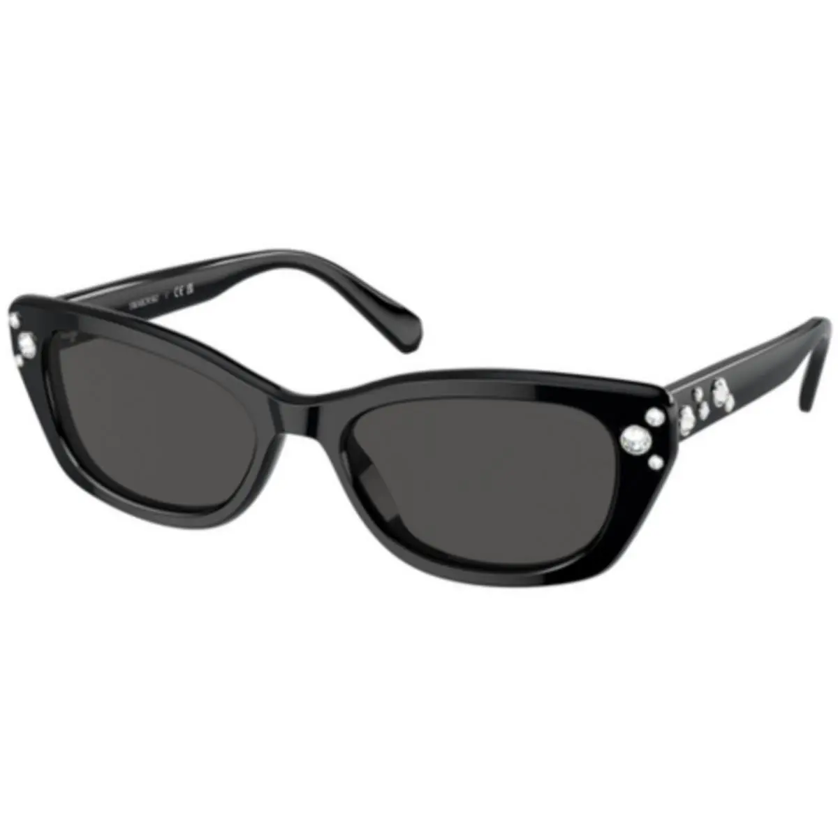 Swarovski SK 6019 Black Dark Grey 100187 Size 54 Sunglasses