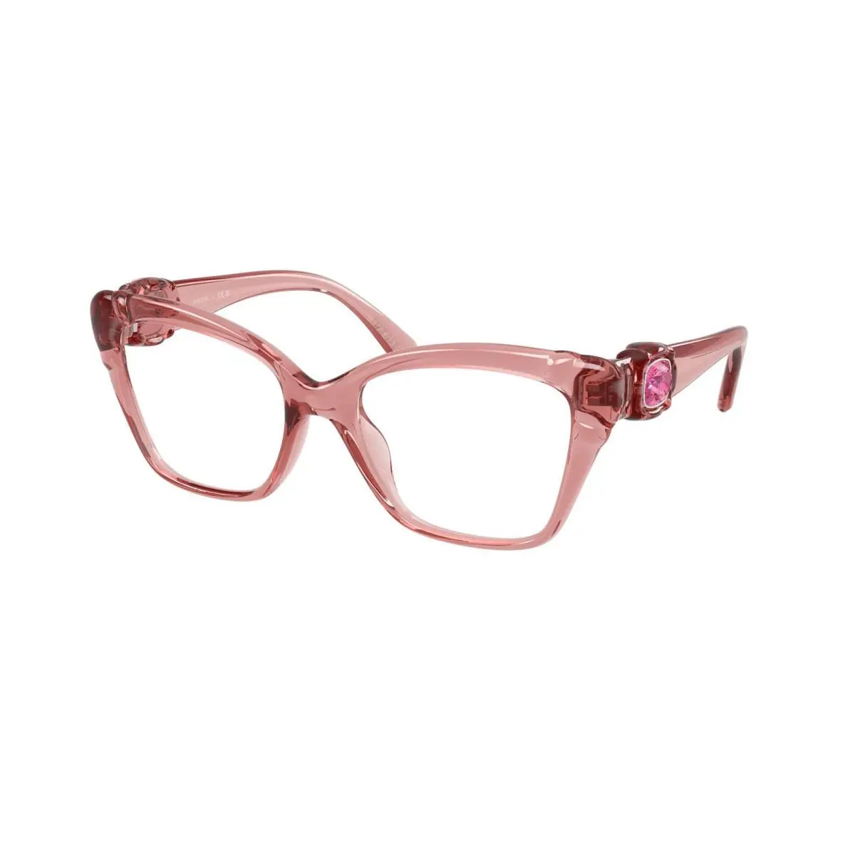 SK 2056 U Transparent Pink Demo Lens 3001 Size 54 Eyeglasses by Swarovski