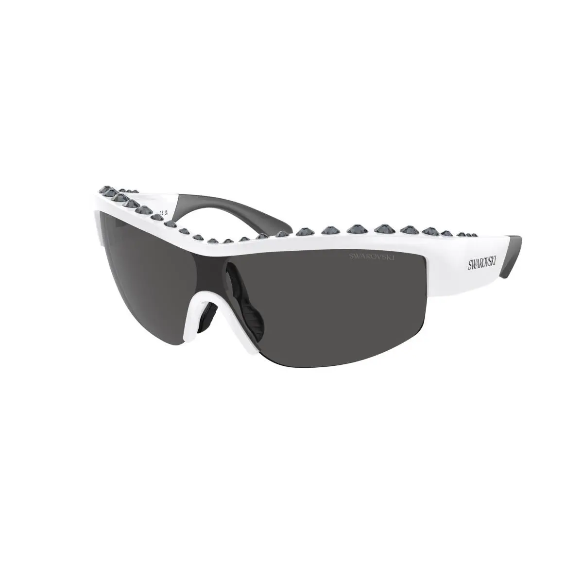 Swarovski SK 6014 White / Dark Grey Polyamide Standard 102987 Size 38 Sunglasses