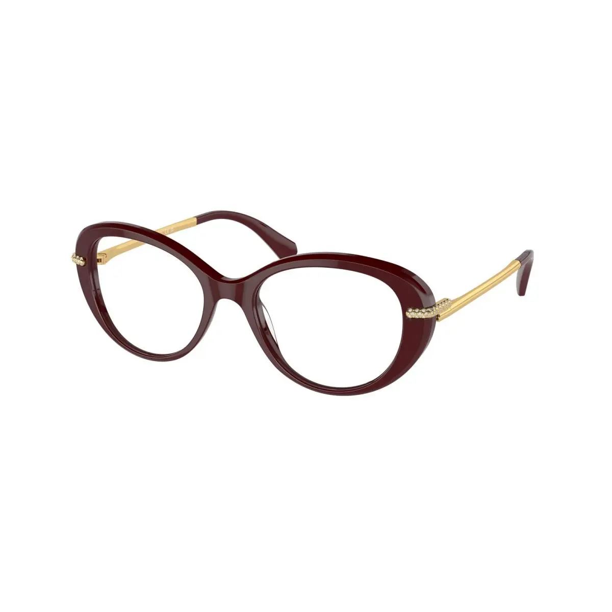 SK 2001 Burgundy 1008 Size 52 Eyeglasses by Swarovski