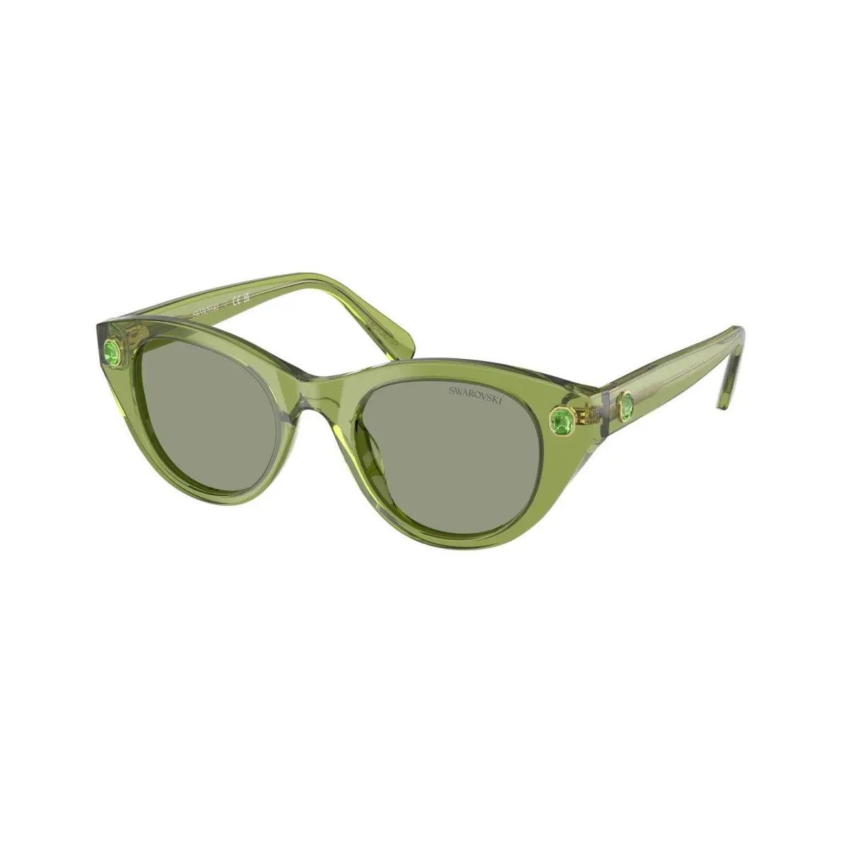 Swarovski SK 6025 Transparent Green / 3002/2 Size 47 Sunglasses