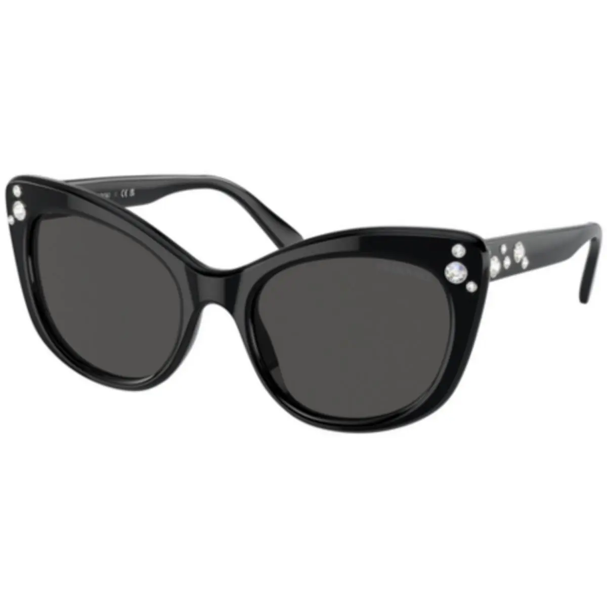 Swarovski SK 6020 Black / Dark Grey Polyamide Standard 100187 Size 55 Sunglasses