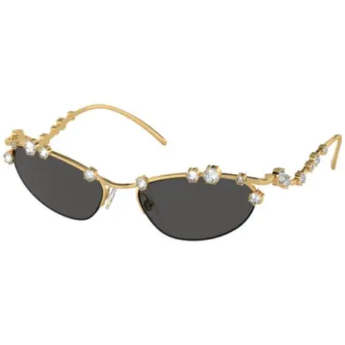 Swarovski SK 7016 Gold / Dark Grey Polyamide Standard 400487 Size 56 Sunglasses