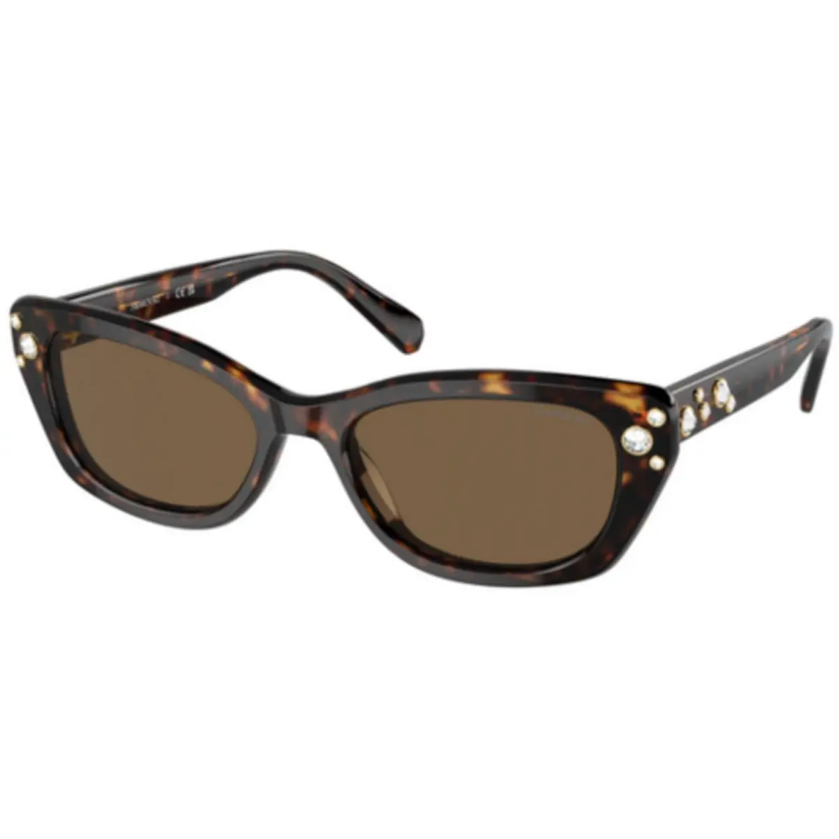 Swarovski SK 6019 Havana / Dark Brown 100273 Size 54 Sunglasses