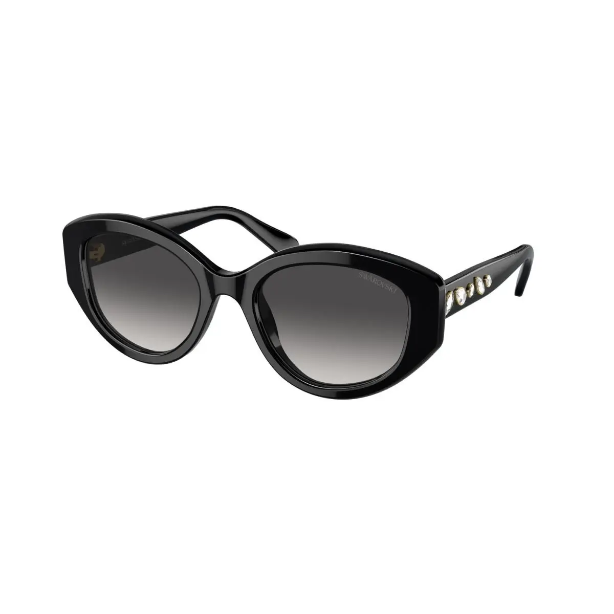 Swarovski SK 6005 Black Grey Gradient 10018G Size 53 Sunglasses