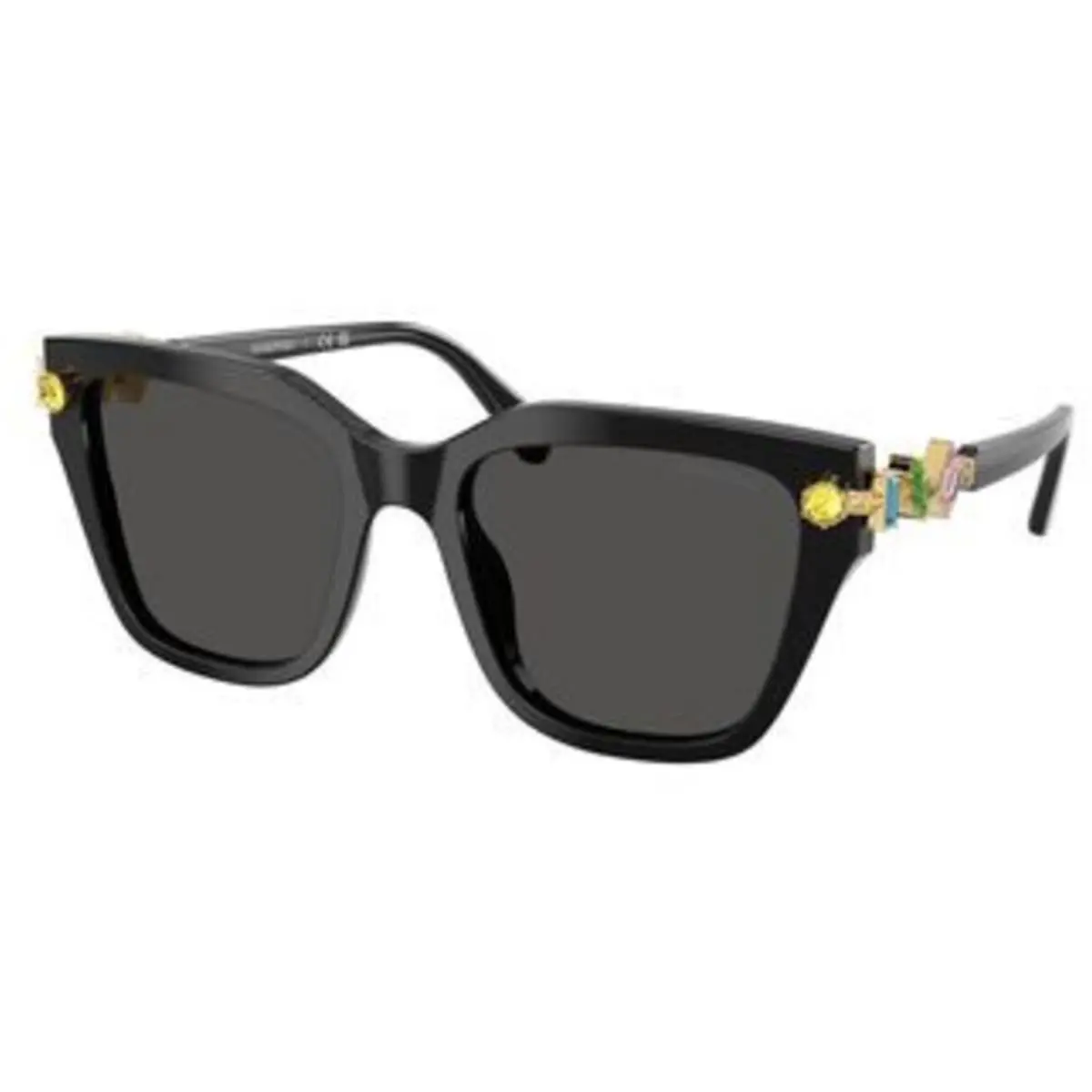 SK 6041 F Black / Dark Grey 100187 Size 53 Sunglasses by Swarovski