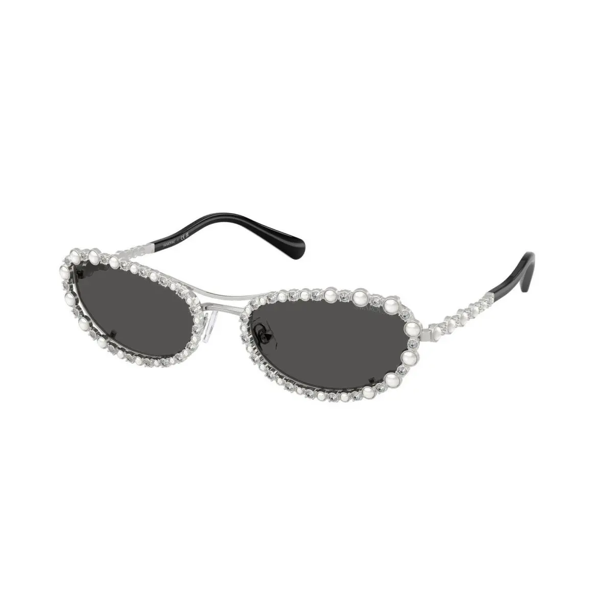 SK 7044 Silver / Dark Grey 400187 Size 56 Sunglasses by Swarovski