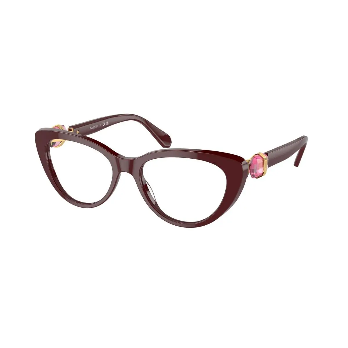 SK 2005 Burgundy 1008 Size 51 Eyeglasses by Swarovski