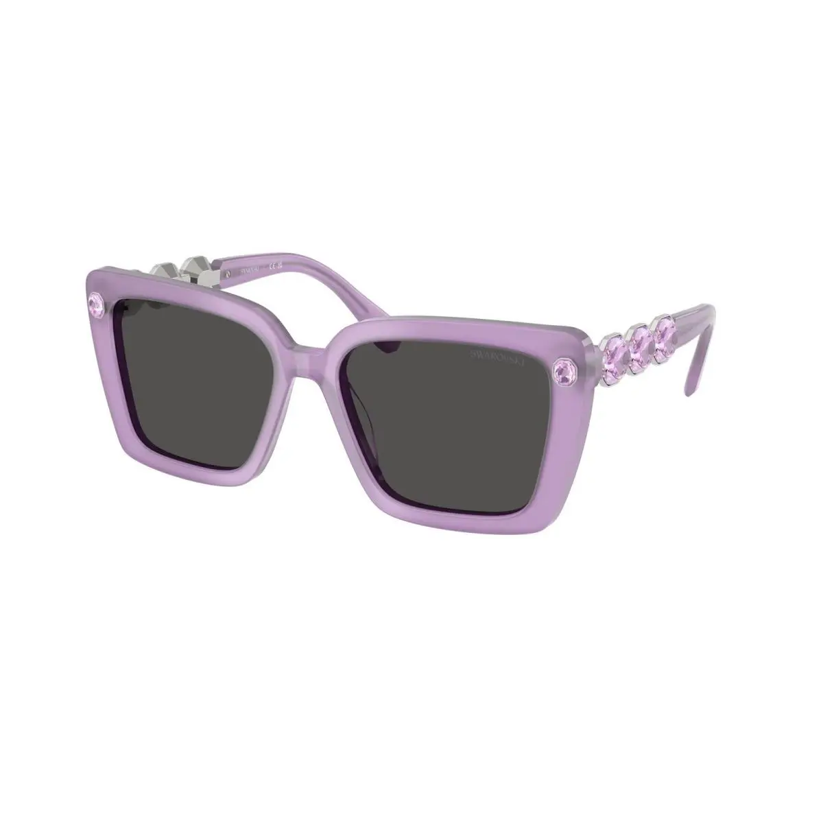 SK 6032 Milky Lilac / Dark Grey 107587 Size 55 Sunglasses by Swarovski