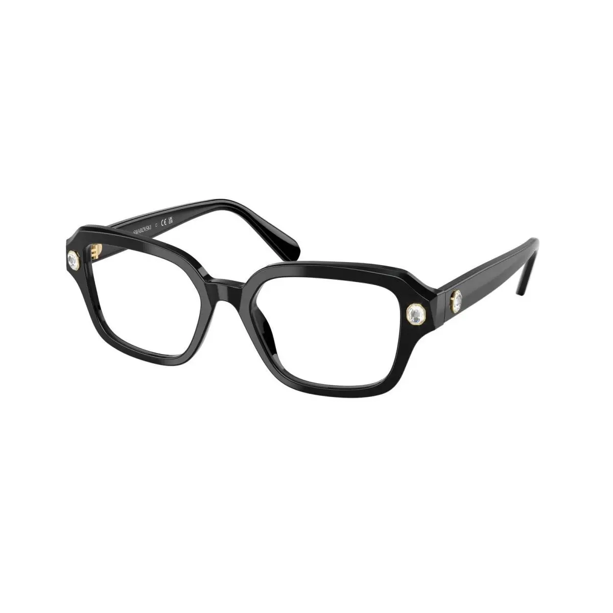 SK 2039 Black Demo Lens 1001 Size 52 Eyeglasses by Swarovski