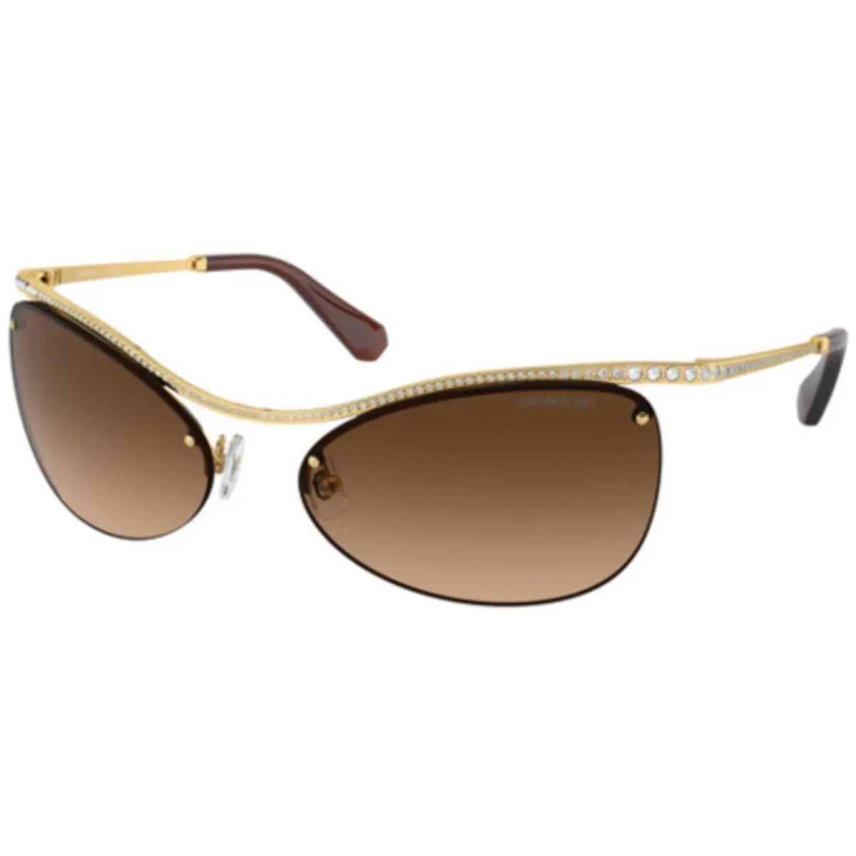 Swarovski SK 7018 Gold Gradient Brown 400474 Size 63 Sunglasses