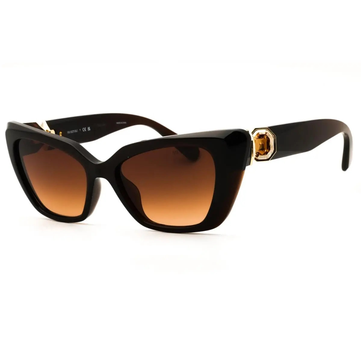 SK6047-1084-54 Sunglasses Frame Size 54mm 135mm 17mm Brown Women by Swarovski